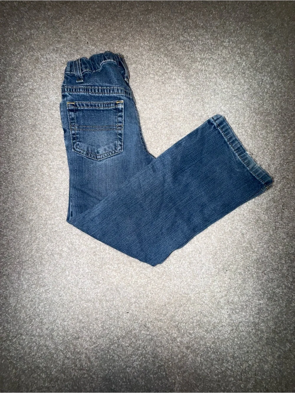 Ralph Lauren Girls Bootcut Jeans Kids Size 6 Blue Denim Cotton Medium Wash 16.5